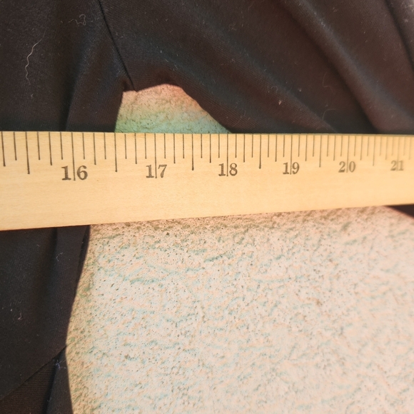 MM. LaFleur Walker Top Women's Medium Black Classic Wrap Waist Career - Picture 7 of 10